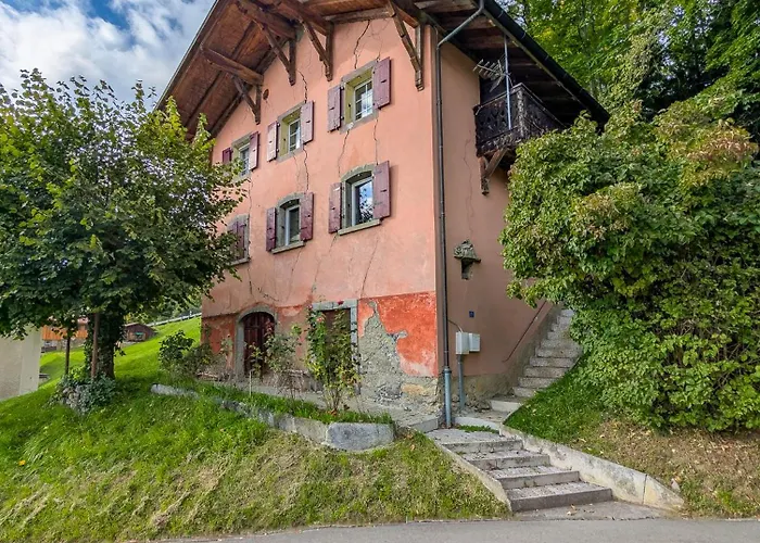 Cozy Vue Montagne, Jardin 3 Min De Villars Lägenhet